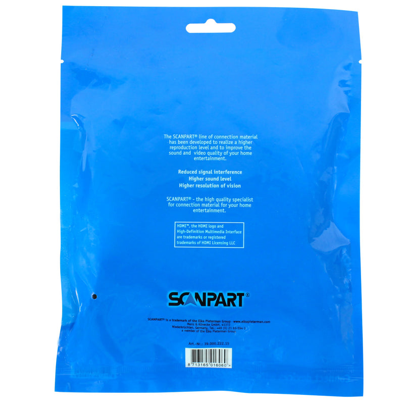 Afbeelding laden in galerijviewer, Scanpart hdmi kabel blauw 1,5m