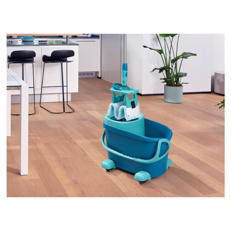 ギャラリービューアに画像をロードする, Leifheit clean twist m vloerwisser ergo set klittenband mobiel - compleet systeem met wieltjes