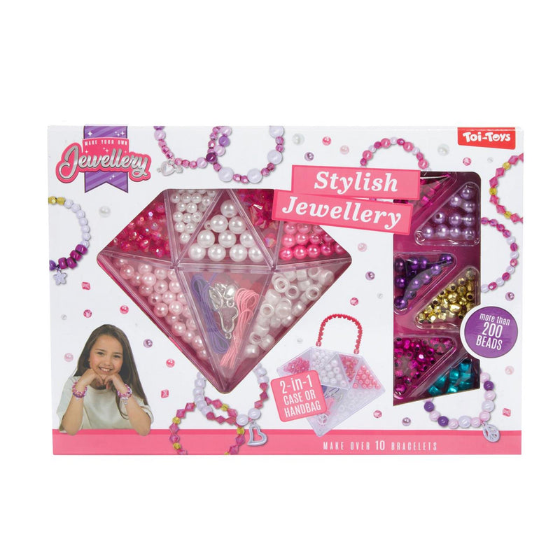 Afbeelding laden in galerijviewer, Toi-toys jewellery set armbanden maken in koffer 2 assorti