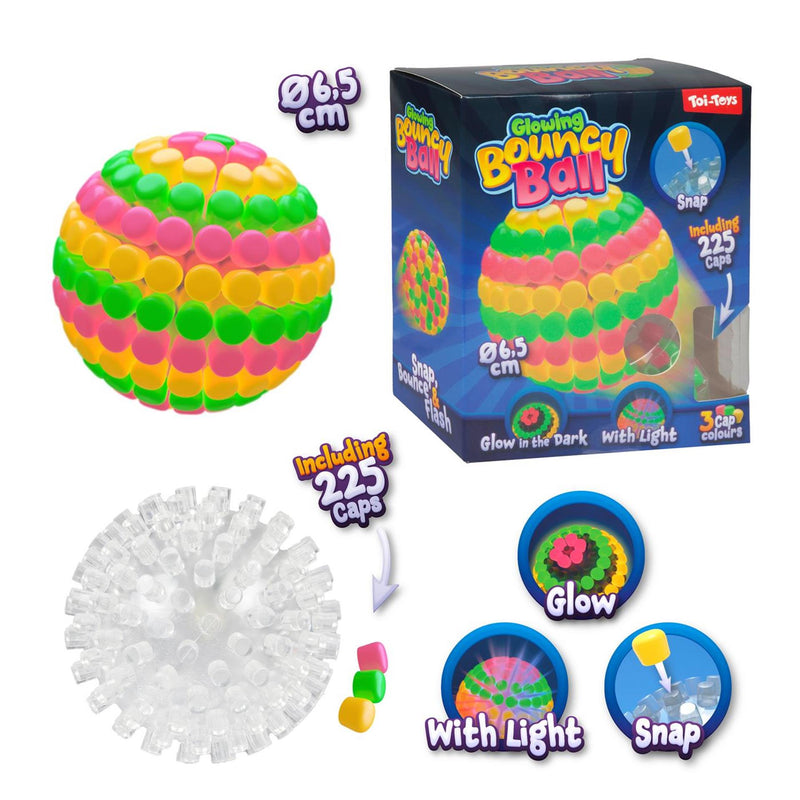 Afbeelding laden in galerijviewer, Toi-toys fun maak je eigen stuiterbal 6,5cm met licht