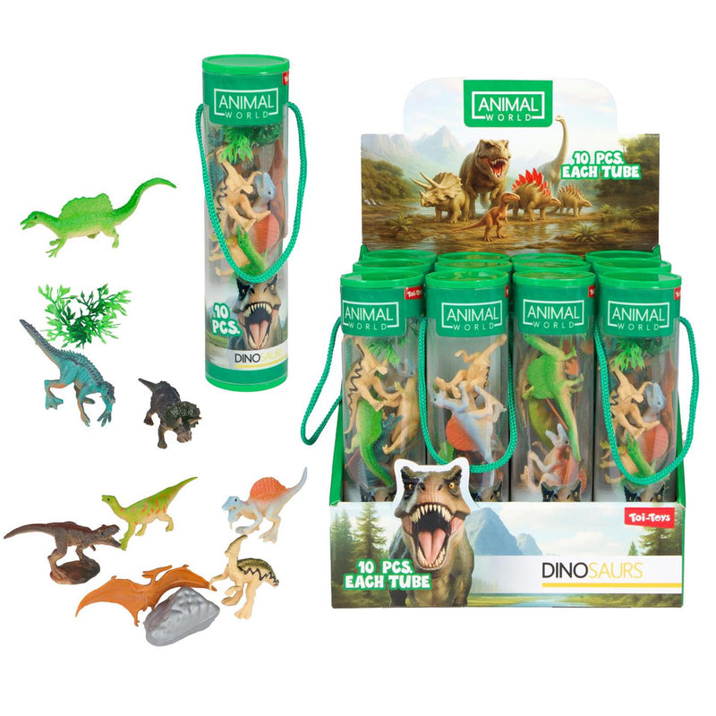 Chargez l'image dans la visionneuse de la galerie, Toi-toys animal world speelset -dino- 10dlg in koker