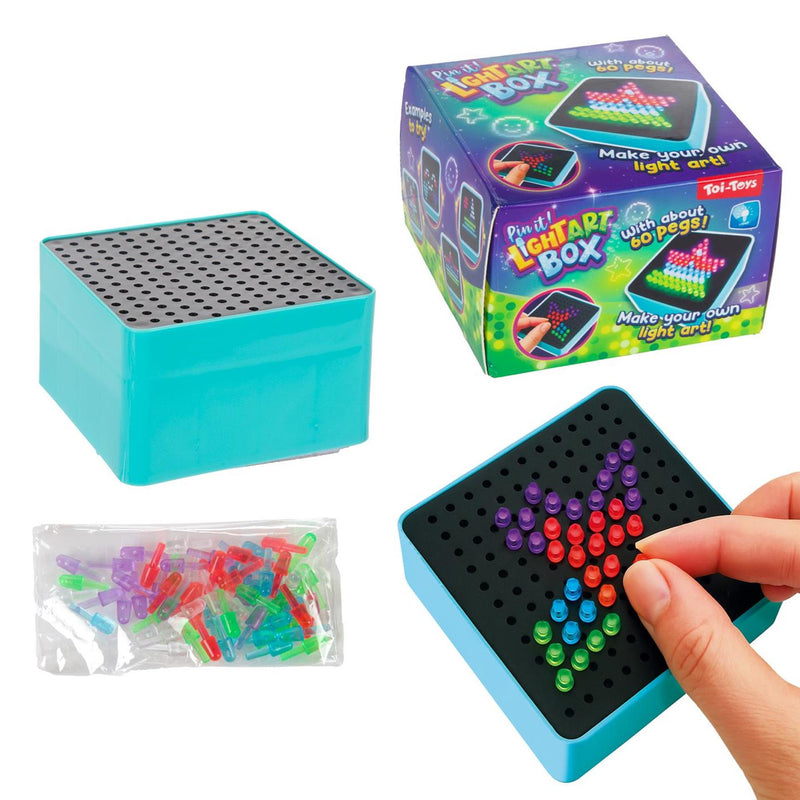 Afbeelding laden in galerijviewer, Toi-toys kunstkubus -pin it- met licht (diy)