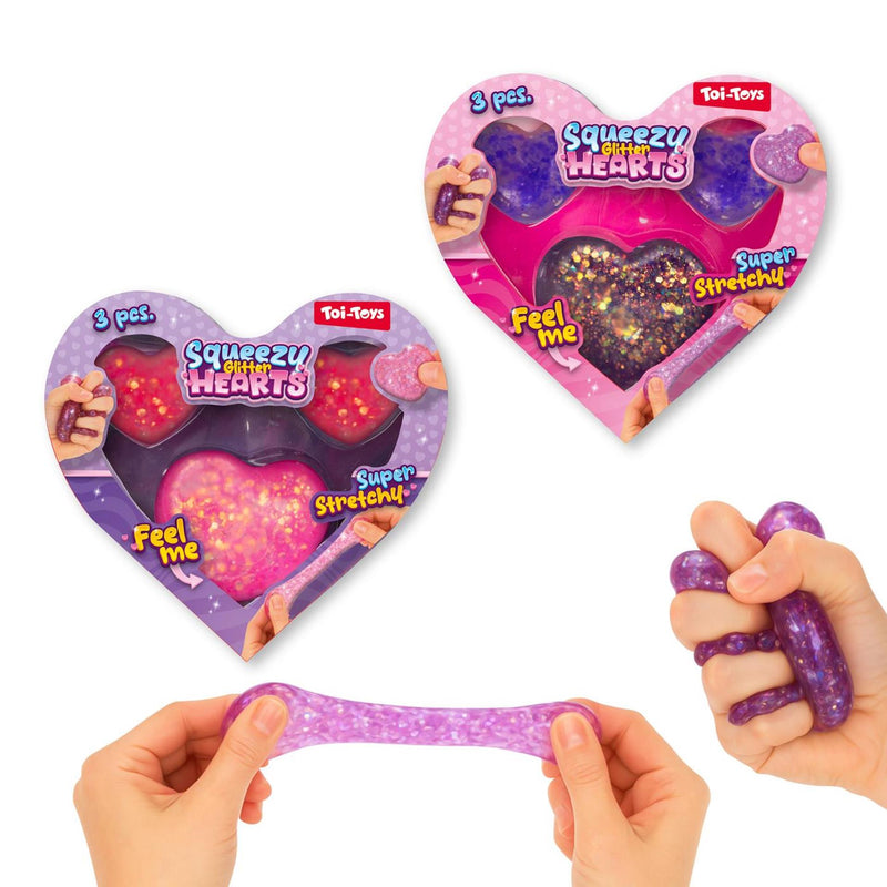 Cargue la imagen en el visor de la galería, Toi-toys fun knijphartjes -sugarglitter- 4,5-6,5cm 3st 2ass