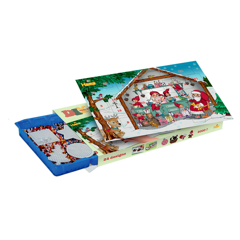 Load image into Gallery viewer, Hama strijkkralen diy midi adventkalender 5000 stuks