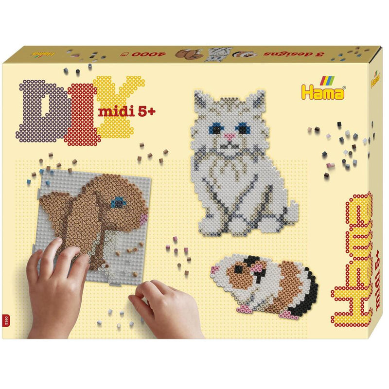 Load image into Gallery viewer, Hama strijkkralenset gift box - schattige dieren, 4000st.
