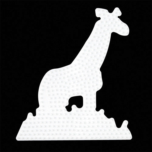 Load image into Gallery viewer, Hama strijkkralen grondplaat giraffe wit