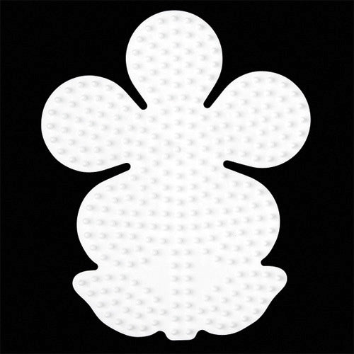 Load image into Gallery viewer, Hama strijkkralen grondplaat bloem wit