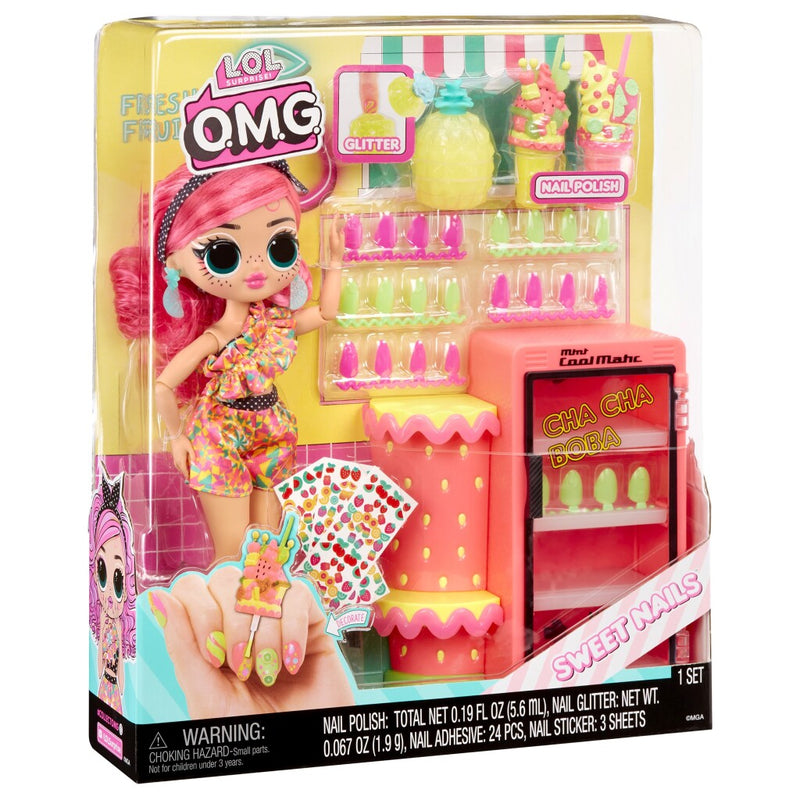 Load image into Gallery viewer, Mga l.o.l. surprise omg nails pinky pops fruit shop