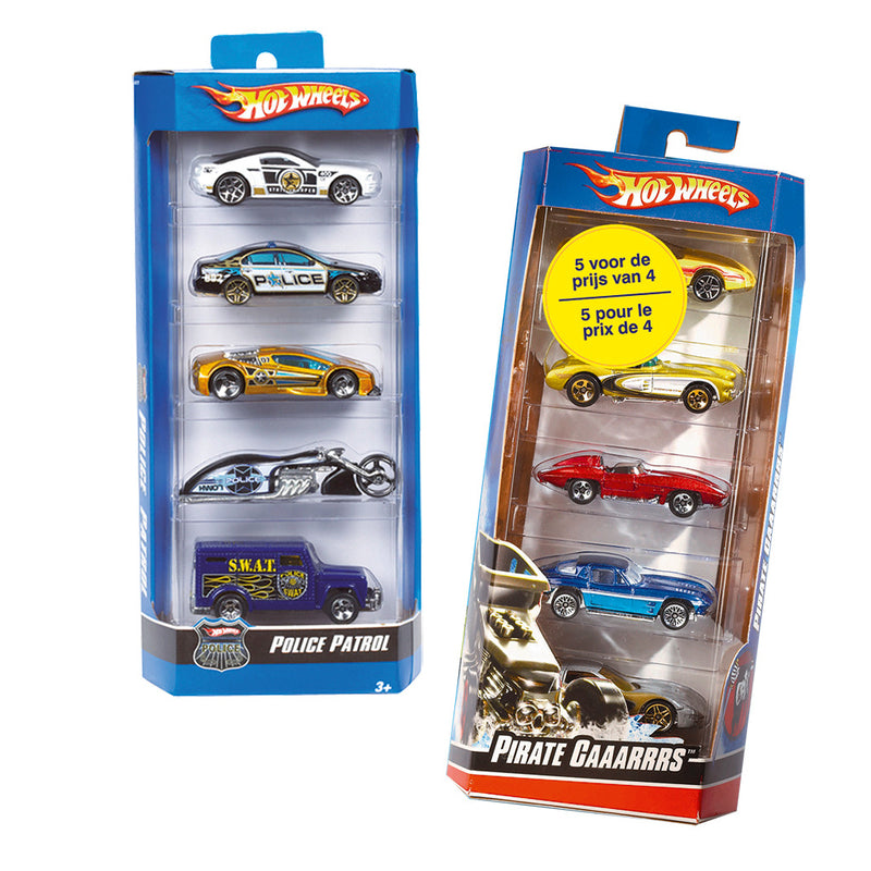 Load image into Gallery viewer, Mattel hot wheels car 5-pack