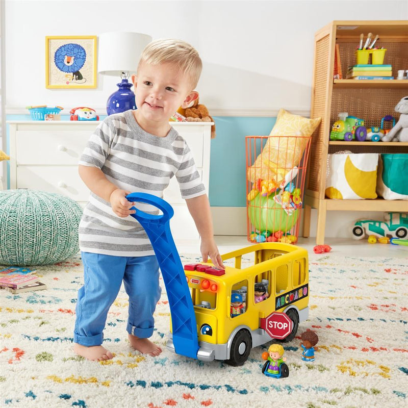 Cargue la imagen en el visor de la galería, Fisher Price Litte People Grote Schoolbus + Licht en Geluid