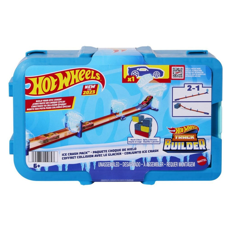 Load image into Gallery viewer, Mattel hot wheels track builder ijzige crashset