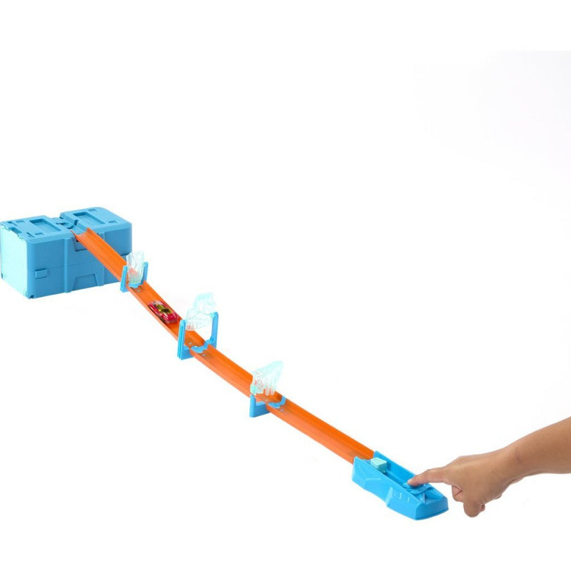 Load image into Gallery viewer, Mattel hot wheels track builder ijzige crashset