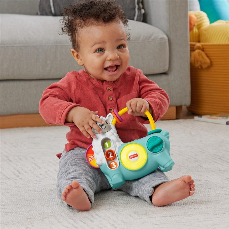 Load image into Gallery viewer, Fisher price linkimals 123 activiteit lama + licht en geluid