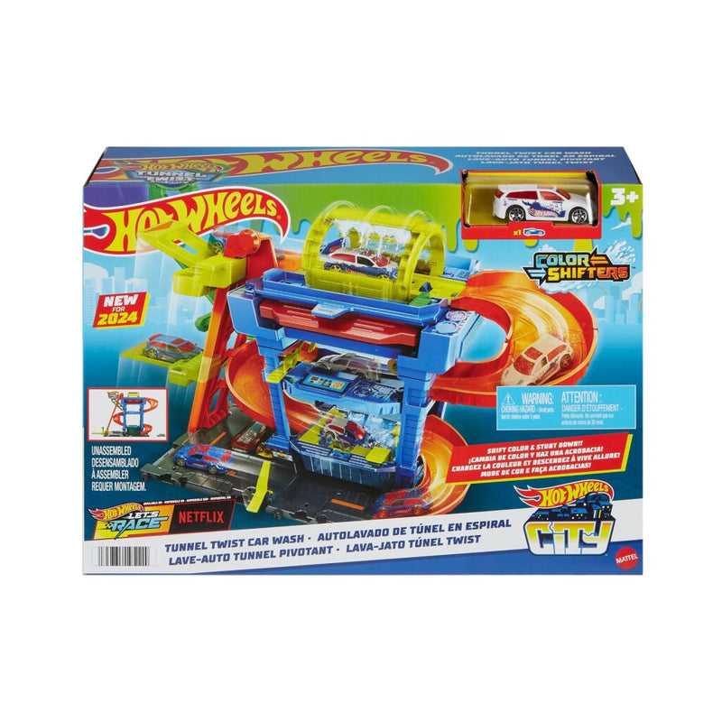 Load image into Gallery viewer, Mattel hot wheels city tunnel twist car wash