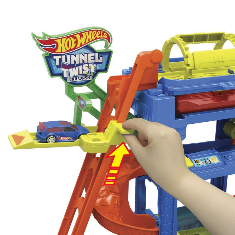 Load image into Gallery viewer, Mattel hot wheels city tunnel twist car wash