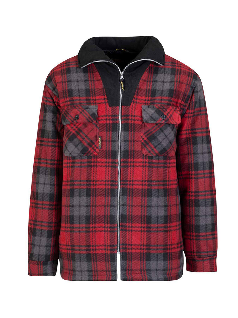 ギャラリービューアに画像をロードする, Storvik producten houthakkers fleecevest stanley thermo rood zwart 3xl