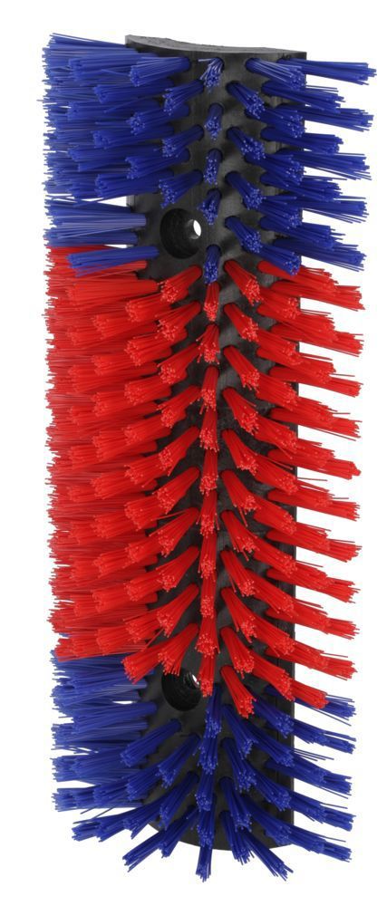 Load image into Gallery viewer, Halfronde koeborstel veeborstel blauwrood