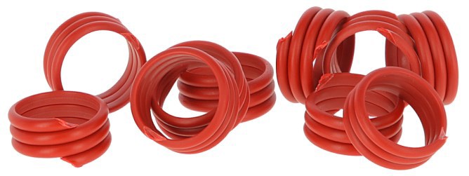Laden Sie das Bild in Galerie -Viewer, Producten kippenringen 16mm rood 20 stuks