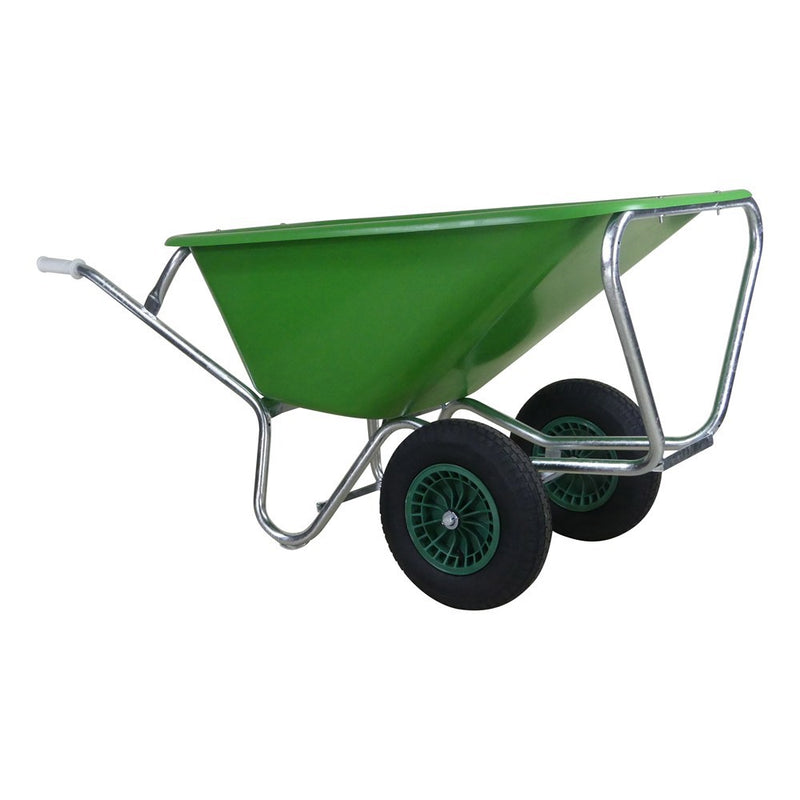 Laden Sie das Bild in Galerie -Viewer, Fort producten kruiwagen f s 165l groen hdpe bak verz onderstel 2 wiel