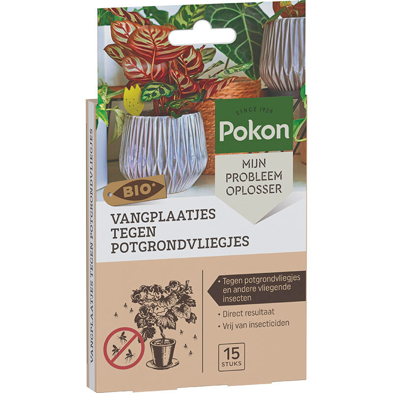 Load image into Gallery viewer, Pokon producten bio vangplaatjes tegen potgrondvliegjes 15st