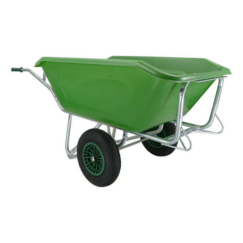 Laden Sie das Bild in Galerie -Viewer, Fort producten kruiwagen f s 350l groen verz onderstel 2 luchtwiel