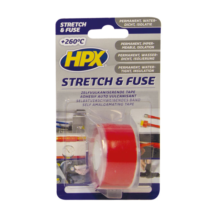 Laden Sie das Bild in Galerie -Viewer, Hpx producten stretch fuse reparatietape silicone rood 25mm x 3m