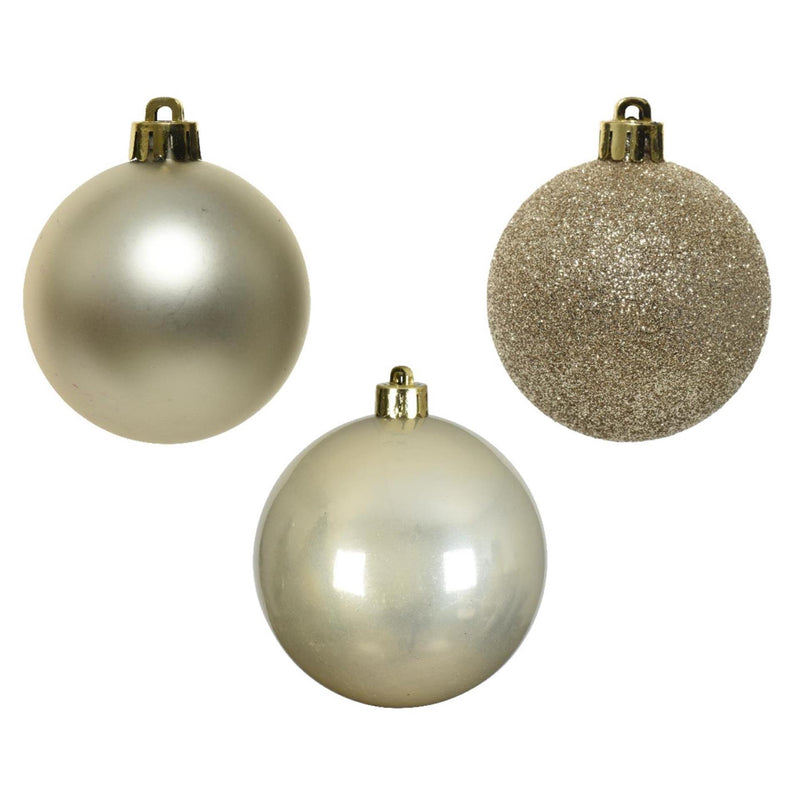 ギャラリービューアに画像をロードする, Decoris kerstballen parel van kunststof dia 6 cm 10-delig