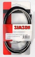 Load image into Gallery viewer, Simson rollerbrake remkabelset compleet RVS zwart op kaart
