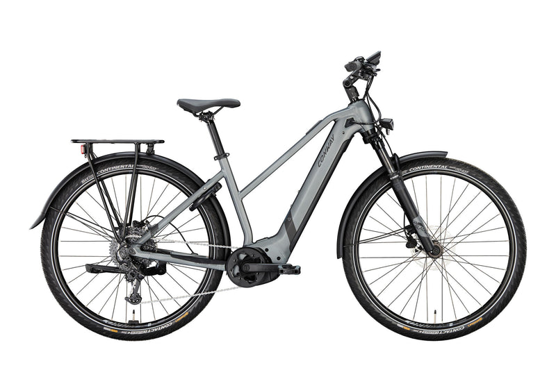 Load image into Gallery viewer, Conway elektrische trekkingfiets cairon t 3.0 750 mod. 24 ebike cairon t 3.0 750 750 28 49 trap. grey bl.