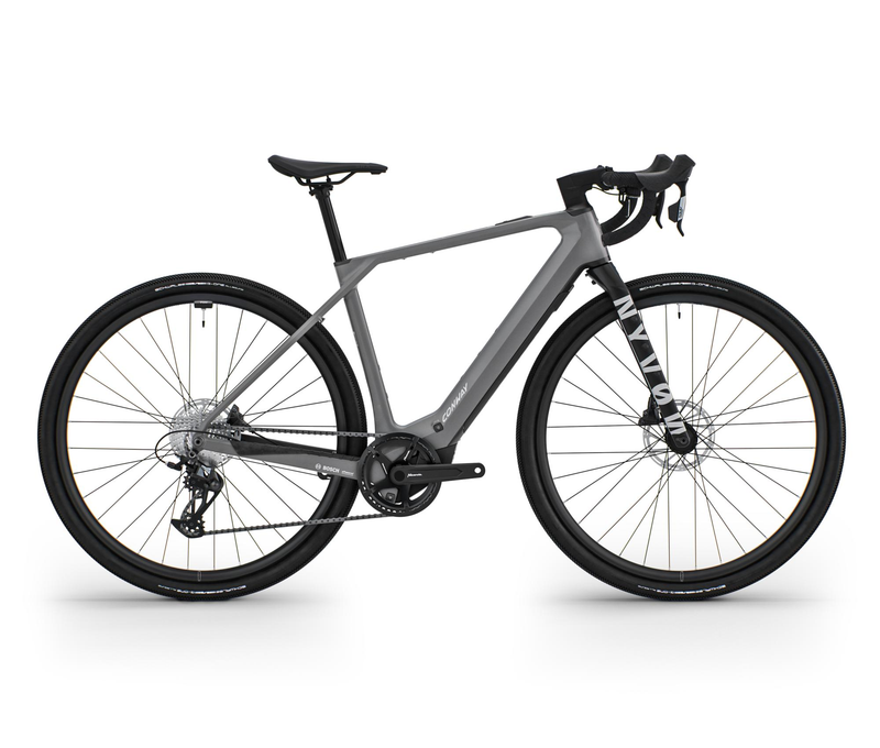 Afbeelding laden in galerijviewer, Conway elektrische allroad nyvon 9.0 mod. 24 ebike conw.nyvon 9.0 28 51 diam.12sp grey sil.