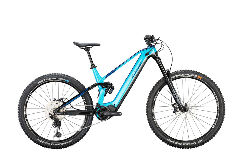 Load image into Gallery viewer, Conway elektrische mtb full-suspension ewme 5.9 mx mod. 24 ebike conw. ewme 5.9 mx 29 41 full sus.turq. pet.