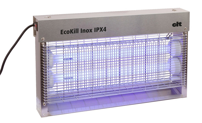 Load image into Gallery viewer, Ecokill elektr vliegenkast inox ipx4 2 x 15w