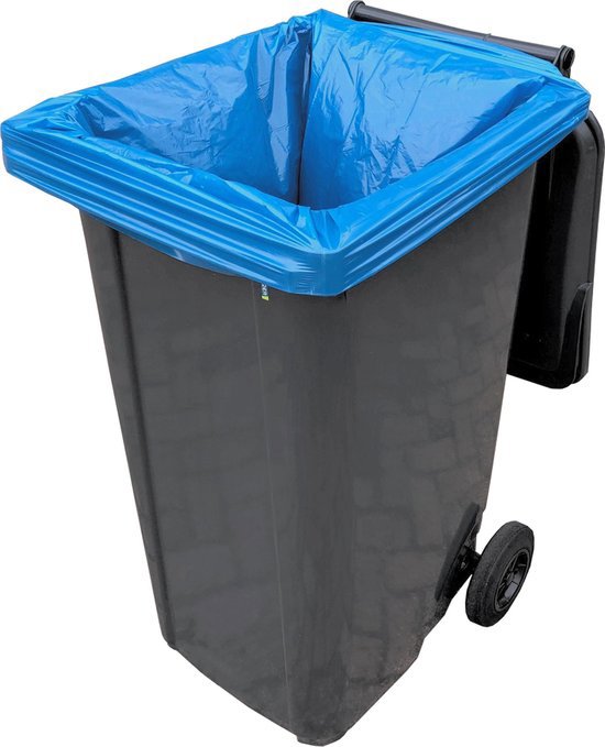 Laden Sie das Bild in Galerie -Viewer, Producten containerzakken ldpe 65 25 x 140cm t 70 blauw 240ltr