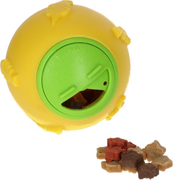 Load image into Gallery viewer, Producten snackbal voor katten oe 7 5 cm geel