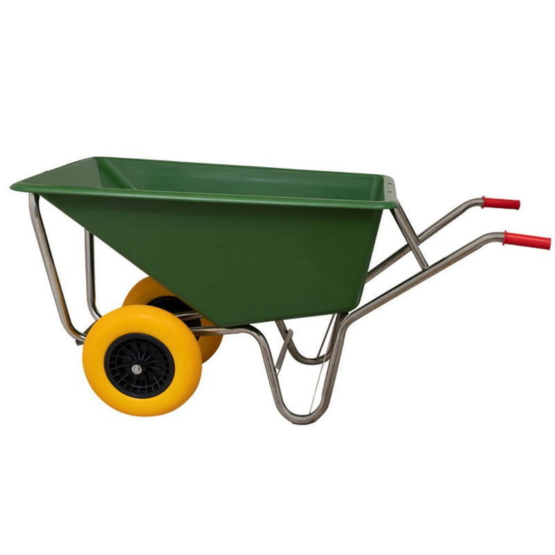 Afbeelding laden in galerijviewer, Mm producten kruiwagen 160liter poly verz onderstel ged 2 nml wiel