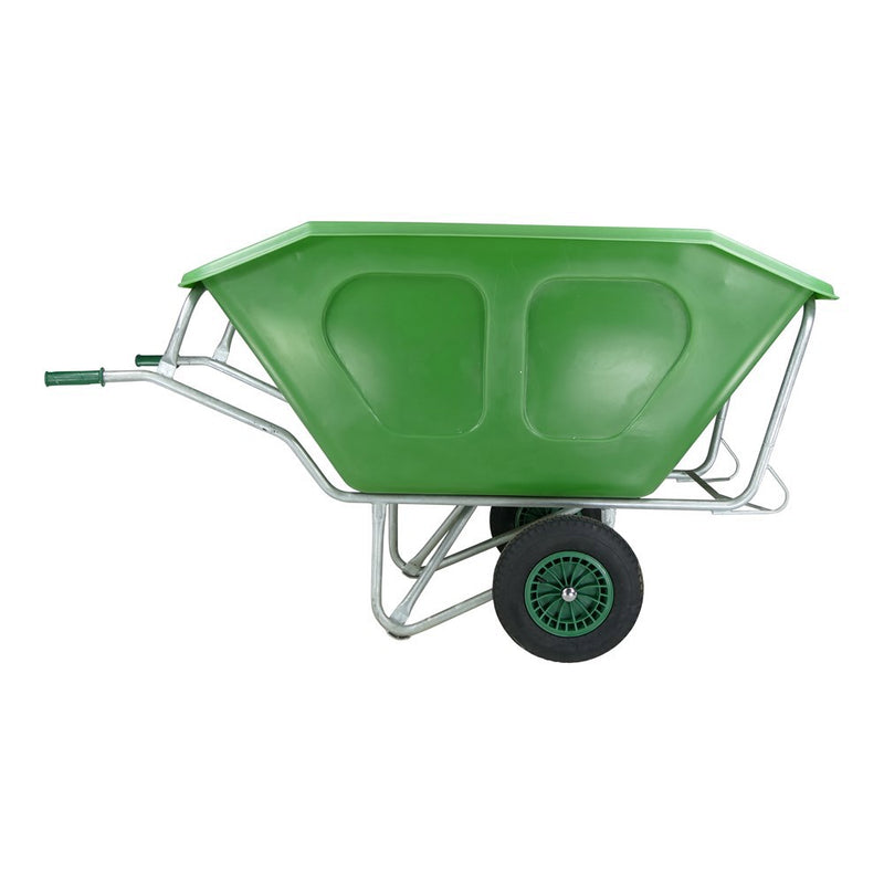 Laden Sie das Bild in Galerie -Viewer, Fort producten kruiwagen f s 500l groen verz onderstel 2 luchtwiel