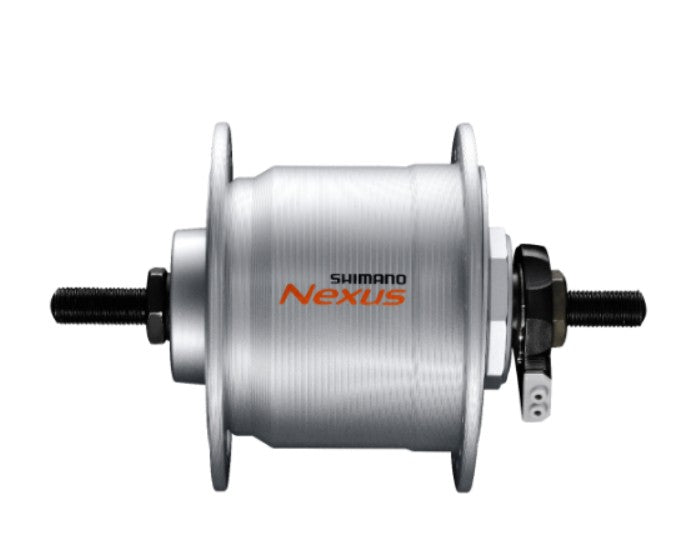 Load image into Gallery viewer, Shimano Dynamo Naaf 100 36 Zilver Dh-C3000 6V 3.0W Moer