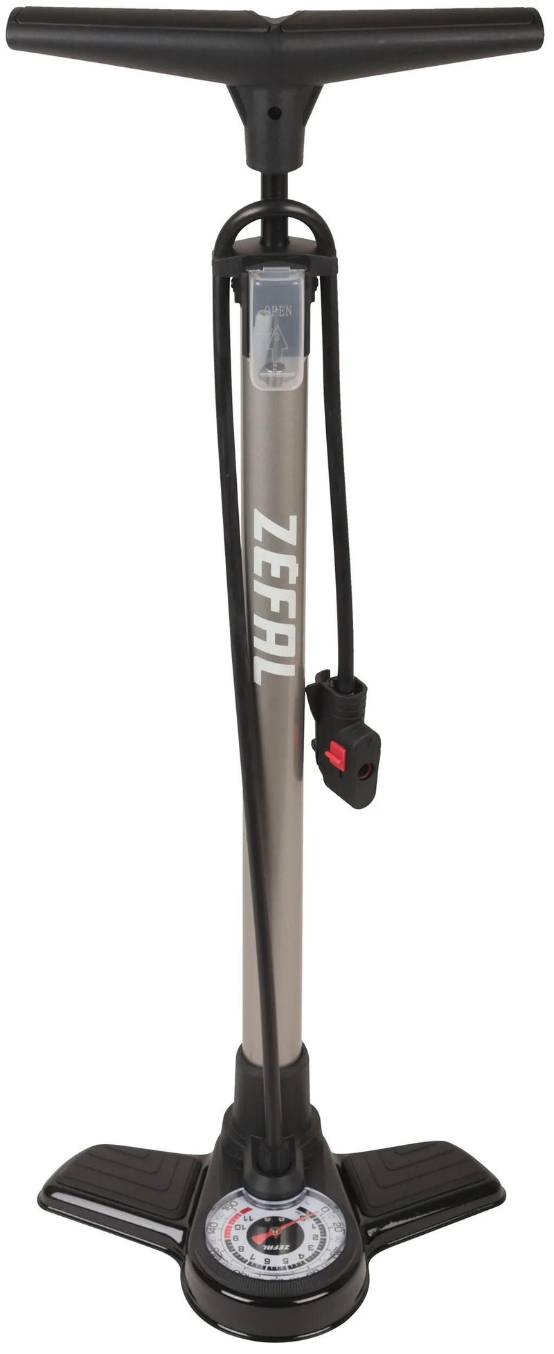 Load image into Gallery viewer, Zéfal standpumpe profil max fp20 floor pump profil max fp20 silver