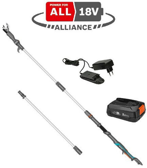 Load image into Gallery viewer, GARDENA Accu-telescooptakkenschaar HighCut 360 18V P4A Geb