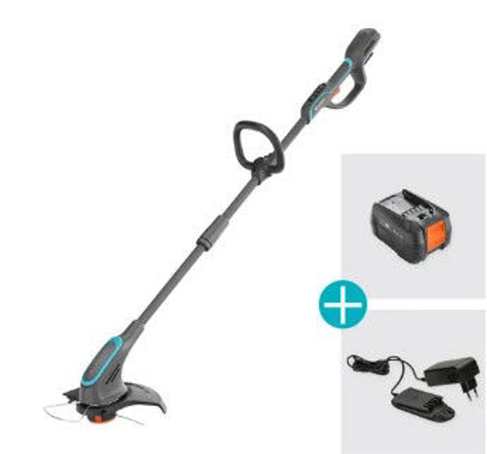 Load image into Gallery viewer, Gardena trimmer powertrim 3018v p4a set