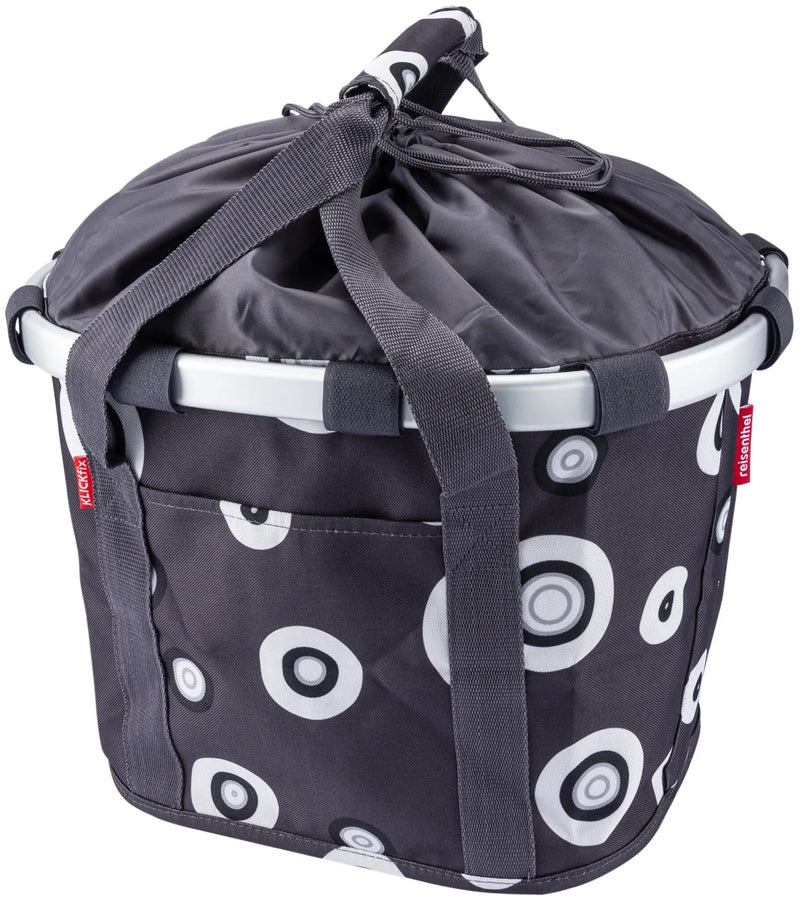 Load image into Gallery viewer, Reisenthel korb bikebasket shopping bag r k bikebasket bubbles anthr.