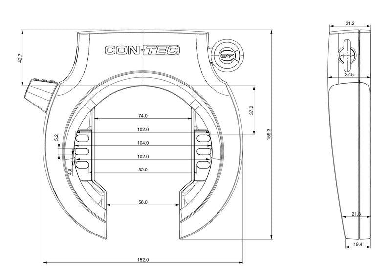 Load image into Gallery viewer, Contec ringslot powerloc l ct frame locks powerloc ct1l nr