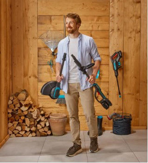 Load image into Gallery viewer, Gardena trimmer powertrim 3018v p4a solo