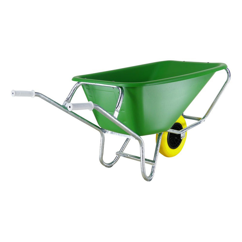 Afbeelding laden in galerijviewer, Fort producten kruiwagen f s 165l groen hdpe bak plusnooitmeerlek