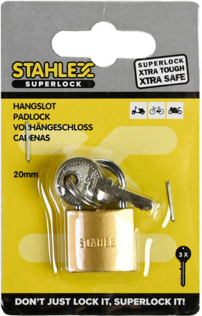Load image into Gallery viewer, Producten hangslot superlock 20mm plus3sleutels