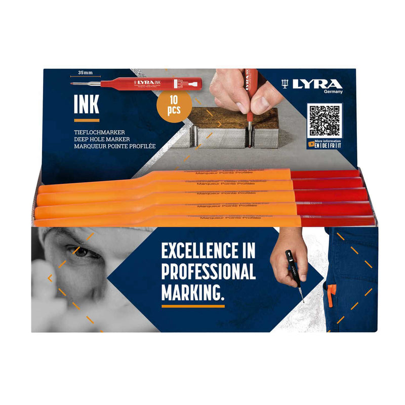 Load image into Gallery viewer, Lyra producten diepmarker merkstift rood