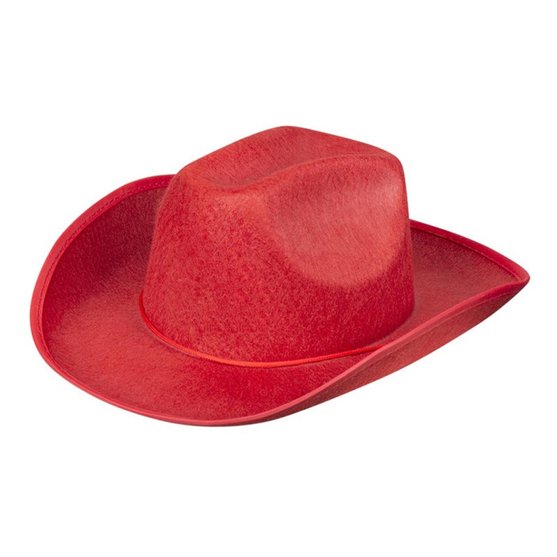 Load image into Gallery viewer, Boland cowboyhoed rodeo vilt rood