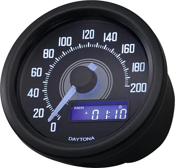 Load image into Gallery viewer, Daytona tachometer velona 60 dark speedometer velona dark,s led-white 200km h