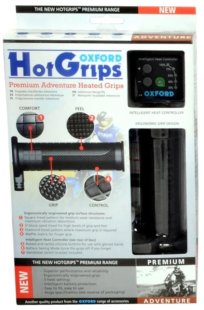 Load image into Gallery viewer, Oxford heizgriffe hotgrips premium heated grips pre a 22+25mm open 5-stage
