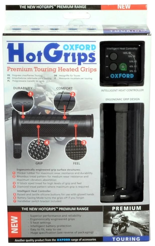 Load image into Gallery viewer, Oxford heizgriffe hotgrips premium heated grips pre t 22+25mm open 5-stage